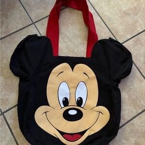 Mickey Mouse Tote Bag with Red Handles